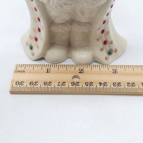Lenox China Jewels Collection Santa Figurine Ivory Porcelain Hand-Painted 1994 - Picture 8 of 8
